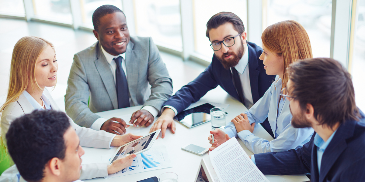 Benefits brokers discussing Life Insurance with Long-Term Care options to help employees plan for future care needs.